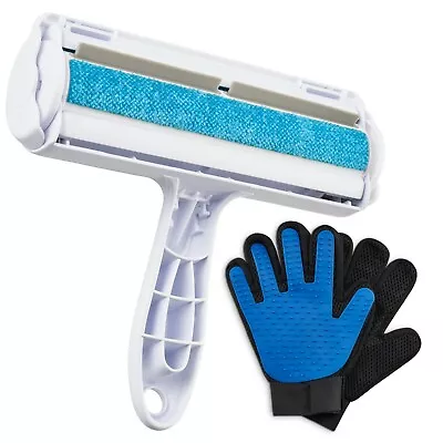 Pet Hair Remover Roller & Grooming Gloves Set🇬🇧🇬🇧 • £8.99