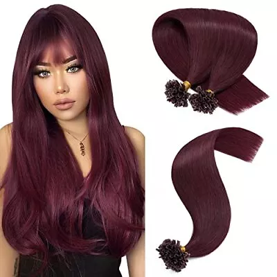 Hairro U Tip Hair Extensions Remy Pre Bonded Fusion Hairpieces Utip 100% Huma... • $65.18