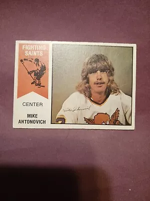 1974 - 75 O-Pee-Chee WHA Hockey #37 Mike Antonovich Minnesota Fighting Saints • $2