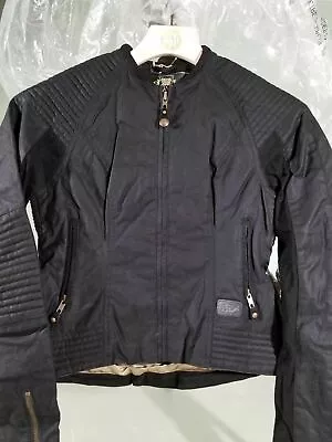 Roland Sands Designs Black Jett Ladies Jacket Small 0801-1237-0052 • $171.53