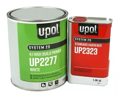 2K Urethane Primer HS Gallon Kit WHITE DTM U-Pol UP2277 W/UP2323 Std Hardener  • $114.98