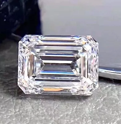 Emerald Cut Diamond D Vvs1 Clarity Lab Grown Loose Cvd Certified Gemstone Akr • $83.99
