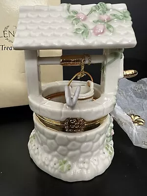 Lenox Treasures Garden Wishes Treasure Box~Wishing Well  Certificate Box  NEW • $20