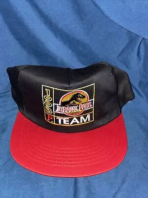 Vintage Jurassic Park 1993 JP Team Hat Baseball Cap Snapback Mcdonalds NOS • $23.95