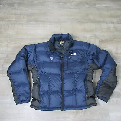 Mountain HardWear Large Blue Puffer Jacket Conduit Sub Zero Style Zip Coat Mens • $89.95