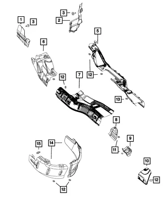 Genuine Mopar Heat Shield 68069895AC • $85.33