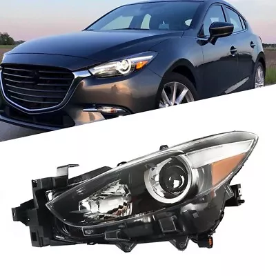 For 2017-2018 Mazda 3 Headlamp LH/Driver Side Clear Halogen Headlight Assembly • $67.94