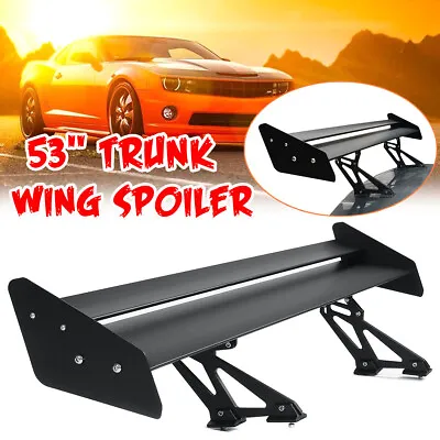 53''Aluminum Adjustable Universal Trunk GT Rear Racing Spoiler Wing For Sedan Ca • $64.99