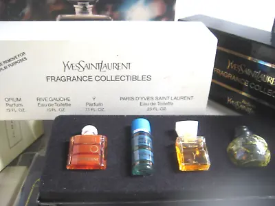 🎁Set Lot Vintage Mini *PARFUM Opium Yves Saints Laurent Perfume Rive Gauche EDT • $75.95