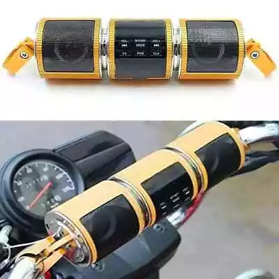 Waterproof Motorcycle Bluetooth Audio Sound System MP3 FM Radio Stereo Speakers* • $29.99