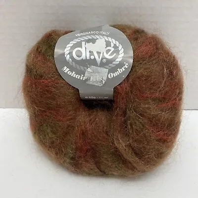 1 BALL-Di.Ve MOHAIR KISS Ombre #27384”-MOHAIR WOOL & NYLON-made In ITALY • $9.99