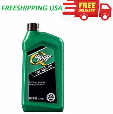 Single Quaker State Motor Oil Conventional 10W-30 1-Qt Freeship • $9.99