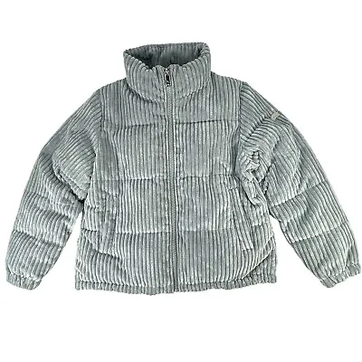 Koolaburra By UGG Women's Size L Corduroy Coat Puffy Jacket Mint Green • $49.99