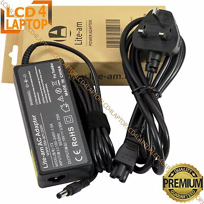 LAPTOP AC ADAPTER CHARGER PSU For TOSHIBA 75W 19V 3.95A PA3715E-1AC3 N17908 V85 • £99.99