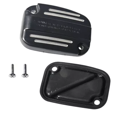 Black Contrast Cut Front Clutch Master Cylinder Cover 2017 & Up Harley Touring • $41.95