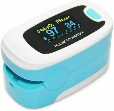 Finger Pulse Oximeter Blood Oxygen Saturation Monitor Color SpO2 PR METER CMS50N • £14.39