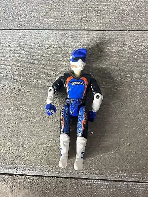 Hot Wheels Moto X Action Figure No. 11 Blue Posable Motocross Dirt Bike Rider • $13.50