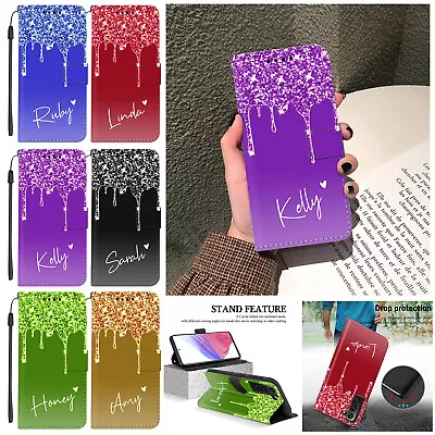 Print Personalized Case For Samsung Galaxy S22 A14 A54 Flip Wallet Leather Cover • $12.79