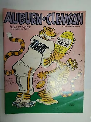 Auburn Tigers Clemson Official Program October 14 1967 28d2 • $49.95