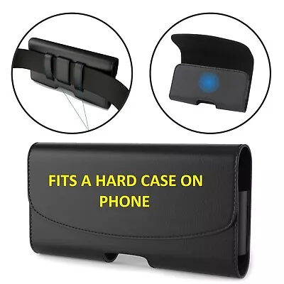 Nem  Xl Cell Phone Belt Clip Leather Holder Holster Case Pouch  • $8.98