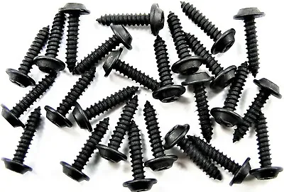 Black Trim Screws- #8 X 3/4  Flat Top- 13/32  Head Diameter- 25 Screws- G#208 • $9.95