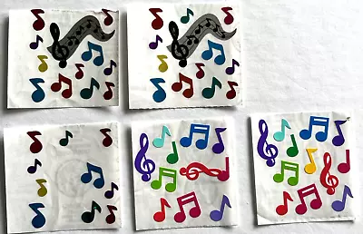 Vintage Sandylion Music Notes Stickers - 2  X 2.25  • $2