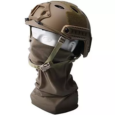 Tongcamo Airsoft Helmet Military Army Helmet With Mask Tactica Fast Helmet PJ • £86.82