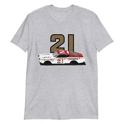 Cale Yarborough #21 - 1968 Mercury Cyclone Race Car Short-Sleeve T-Shirt • $26.20