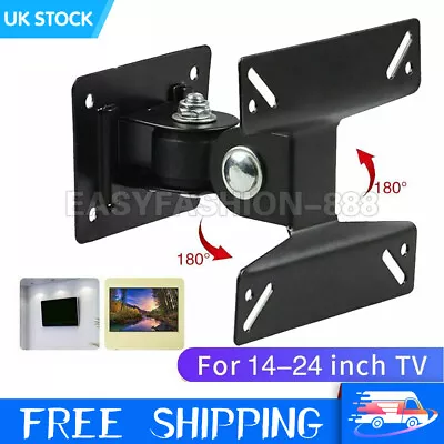 Home TV Stand TV Wall Bracket Mount Tilt Swivel For 14  -24  LCD Plasma UK FAST • £4.79