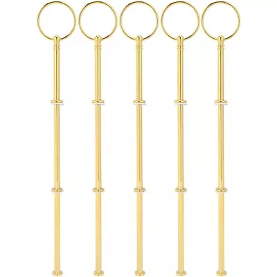 5 Wedding Metal Gold 3 Tier Cake Stand Center Handle Rods Fittings Kit C9L92764 • £17.11