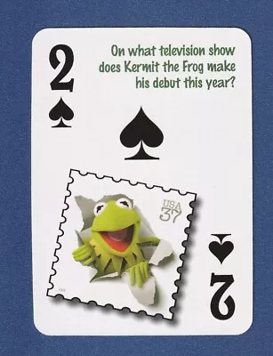 KERMIT THE FROG 2017 Flickback 1957 Trivia Playing Card #2 The Muppet Show* • $8.25