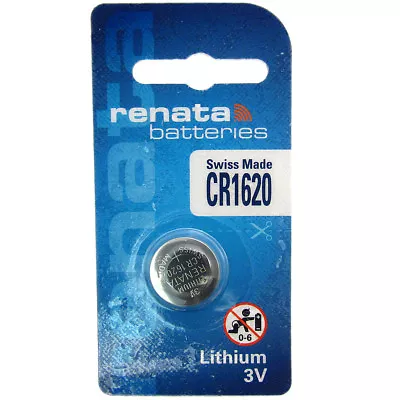 Renata Lithium Watch Batteries Coin Cells - CR1620 - X1 X2 X3 X5 X10 X50 X100 • £2.99