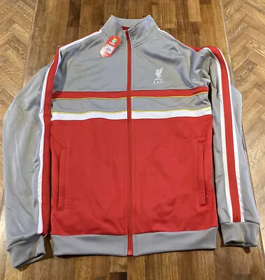 £29.99 • Buy Liverpool FC 1986 Track Top  Red/Grey LFC Official Size S