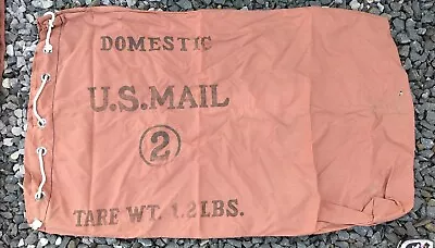 Vintage Domestic US Mail Canvas Bag #2 Duffle Bag Mailman Postal Worker • $76