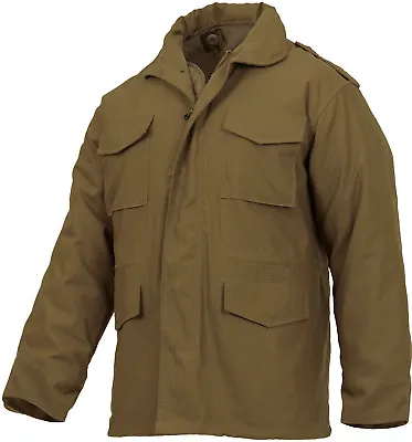 Coyote Brown Tactical M-65 Army Field Coat M65 Jacket With Insulated Liner • $99.99