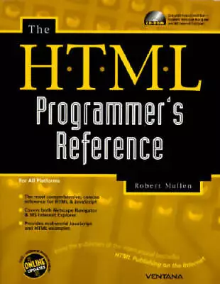 The Html Programmers Reference - Paperback By Mullen Robert - GOOD • $13.24