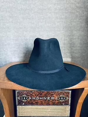 Vintage Resistol Navy Blue 3X Beaver Western Cowboy Hat 7 1/4 • $149.95
