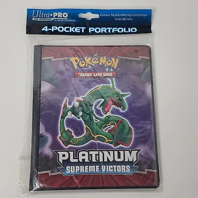 2009 Pokemon Platinum Supreme Victors Rayquaza Absol 4 Pocket Binder NEW • $36.46