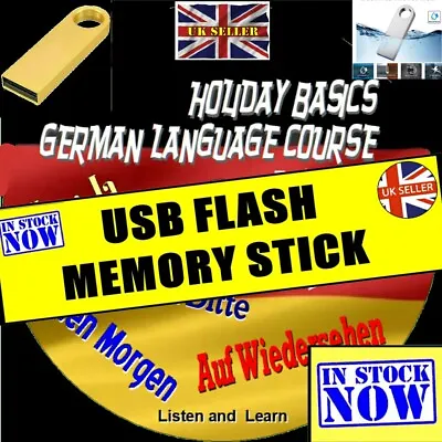 Learn GERMAN Holiday Basics EASY Listen Learn Language Audio Course USB DRIVE • £13.22