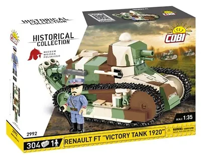 Cobi 2992 - Historical Collection - Renault FT   Victory Tank 1920 - New • $53.97