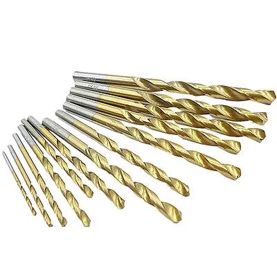 HSS Drill Bit TiN Titanium Coated Imperial Sizes 1/16  To 1/2  Inches By Lyndon • £47.99