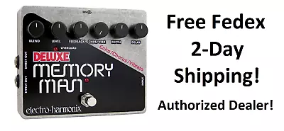 New Electro-Harmonix EHX Deluxe Memory Man Delay Guitar Effects Pedal • $250.90