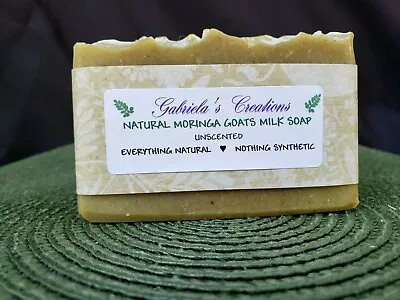 Organic Moringa And Pure Goats Milk Natural Soap - Unscented (no Water Added) • $9.99