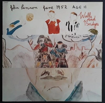$24.99 • Buy John Lennon Apple SW-3416 Walls & Bridges Vinyl LP Die Cut Cover Booklet Jack EX
