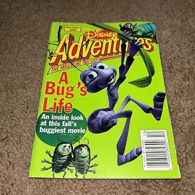 Disney Adventures Magazine For Kids December 1998  A Bug's Life  90s! • $6.95