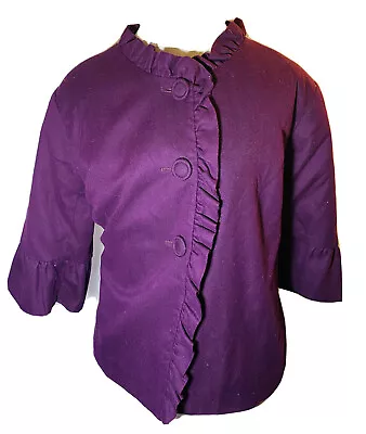 Merona Women's Jacket Size XXL Purple Shell Cotton Polyester Lining 100% Pol • $13.20