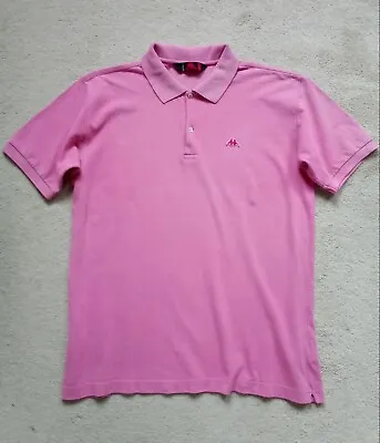 La Polo Vintage Kappa Pink Logo Polo Shirt Size L • £5.99