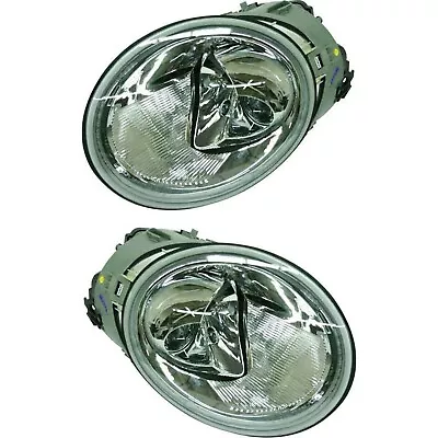 Headlight Set For 2002 2003 2004 Volkswagen Beetle Left And Right With Bulb 2Pc • $293.80