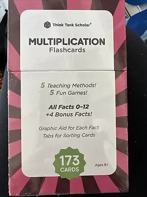 Think Tank Scholar 173 Multiplication Flash Cards Full Set Games & Chart... • $9.99