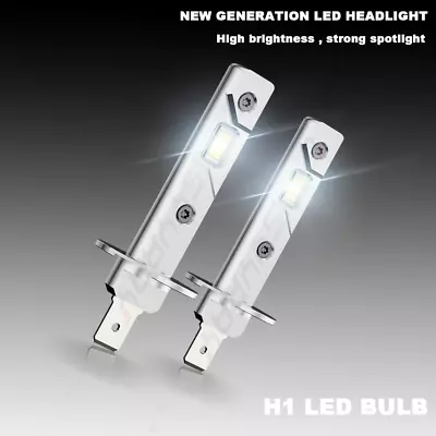 Pair H1 LED Headlight Bulb Parts Accessories High/Low Beam Bulbs Super Bright • $13.99